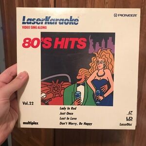 Vintage L A S E R D I S C - 80s Hits L A S E R K A R A O K E vol.22